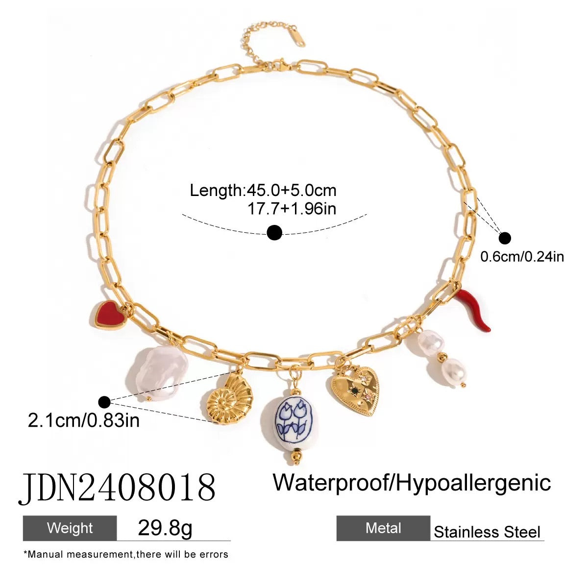 Lateefah Charm Necklace