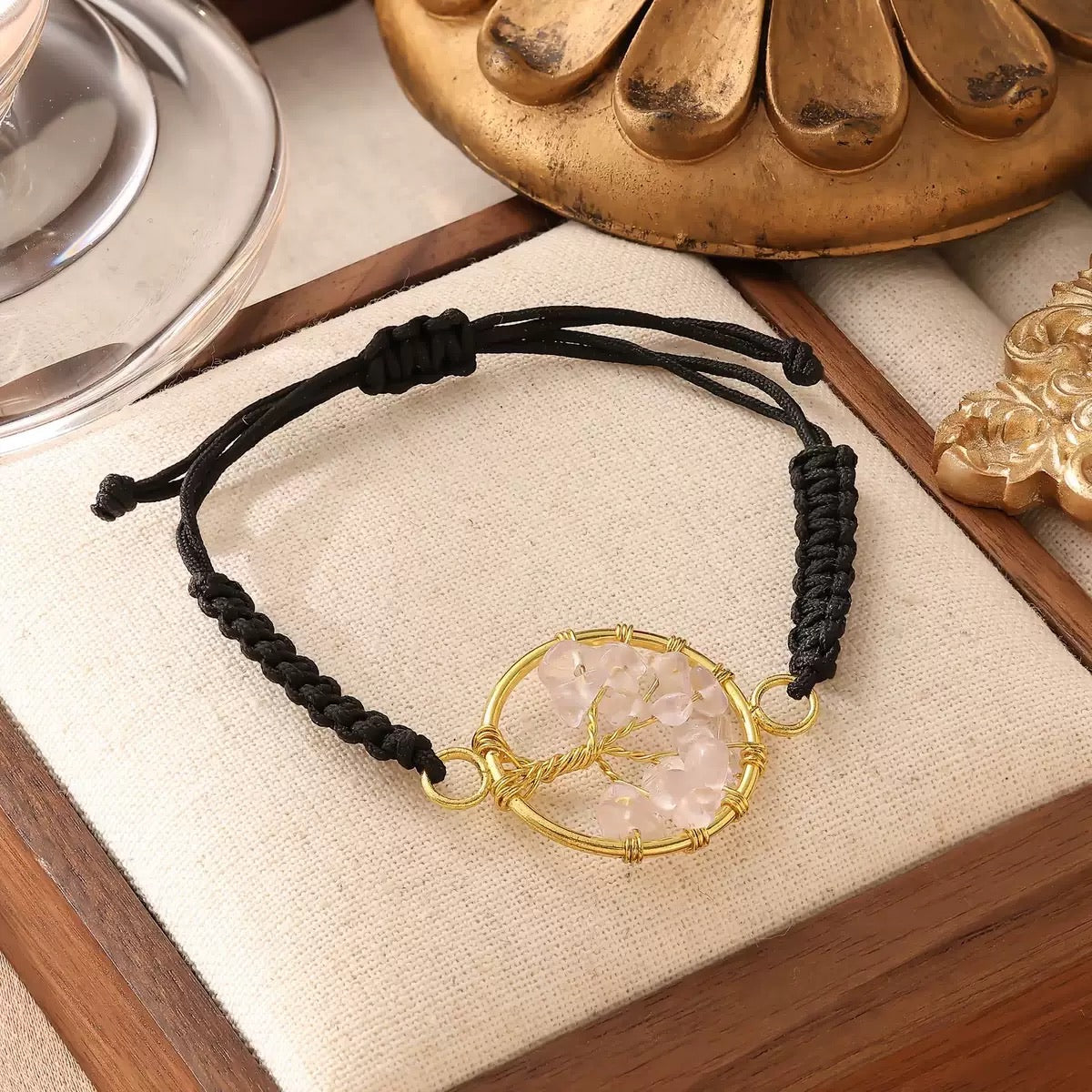 Tree of life drawstring bracelet